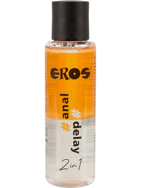 Eros: 2in1 Water-based Lubricant, Anal & Delay, 100 ml