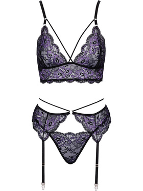 Cottelli Lingerie: Bralette,Suspenders and String Set