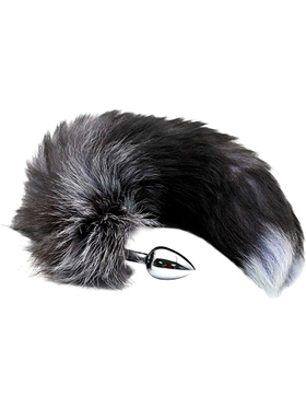 Alive: Black & White Fox Tail, M