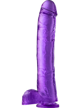 B Yours Plus: Hefty n' Hung Dildo, 36 cm, purple