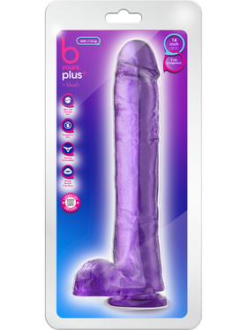 B Yours Plus: Hefty n' Hung Dildo, 36 cm, purple