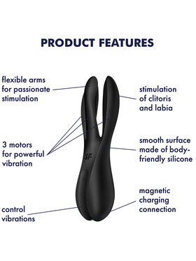 Satisfyer: Threesome 2 Vibrator, black