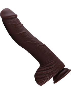 Hismith: KlicLok PVC Dildo, 32 cm, dark