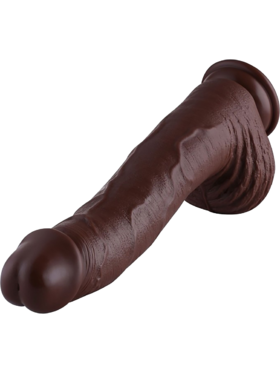 Hismith: KlicLok PVC Dildo, 32 cm, dark