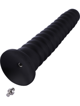 Hismith: KlicLok Ribbed Silicone Anal Dildo, 25 cm