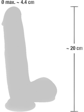 You2Toys: Medical Silicone Dildo, 20 cm