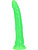 RealRock: Glow in the Dark Realistic Dildo, 22.5 cm, green