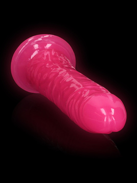 RealRock: Glow in the Dark Realistic Dildo, 22.5 cm, pink