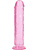 RealRock: Crystal Clear Straight Realistic Dildo, 23 cm, pink