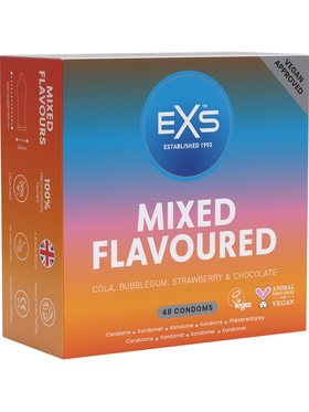 EXS Mixed Flavoured: Condoms, 48-pack