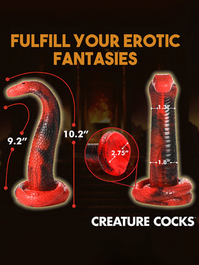 Creature Cocks: King Cobra, Silicone Dildo