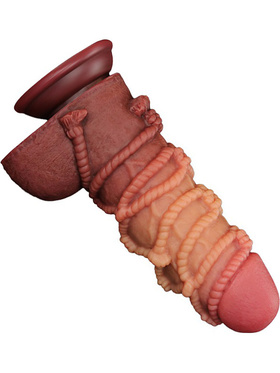 LoveToy: Dual-layered Silicone Cock with Rope, 24.5 cm