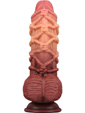 LoveToy: Dual-layered Silicone Cock with Rope, 24 cm