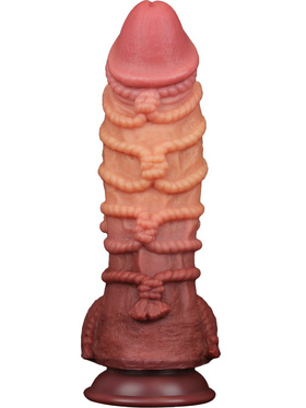 LoveToy: Dual-Layered Silicone Cock with Rope, 27 cm