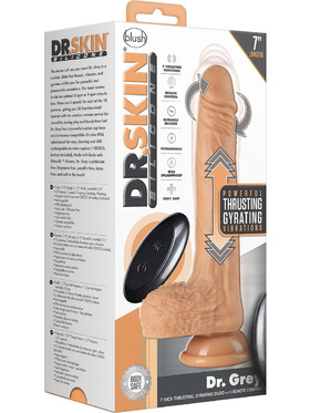 Dr. Skin Silicone: Dr. Grey Thrusting & Gyrating Dildo, 20 cm