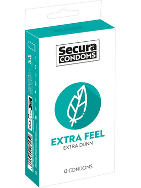 Secura: Extra Feel, Condoms, 12-pack