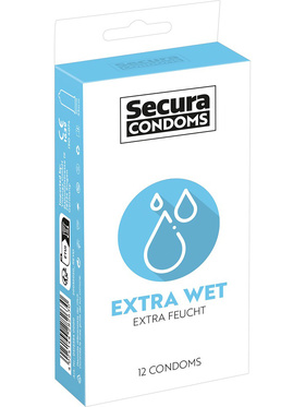 Secura: Extra Wet, Condoms, 12-pack