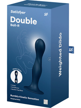 Satisfyer: Double Ball-R, Weighted Dildo, blue