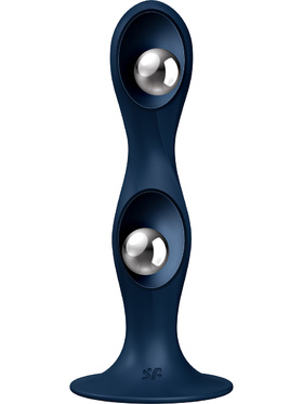 Satisfyer: Double Ball-R, Weighted Dildo, blue