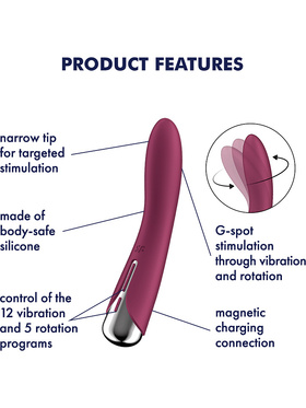 Satisfyer: Spinning Vibe 1, Rotating Vibrator, red