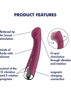 Satisfyer: Spinning G-Spot 1, Rotating Vibrator, red