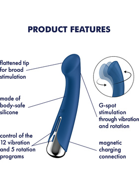 Satisfyer: Spinning G-Spot 1, Rotating Vibrator, blue