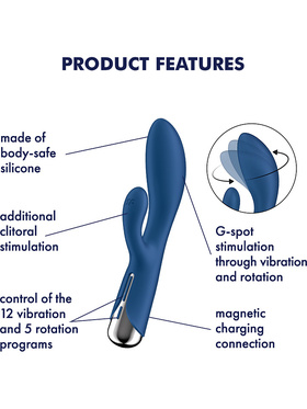 Satisfyer: Spinning Rabbit 1, Rotating Vibrator, blue