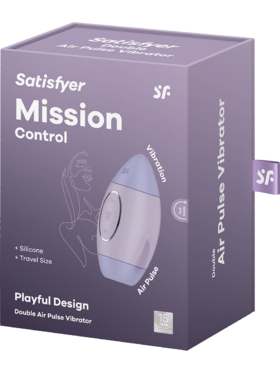 Satisfyer: Mission Control, Double Air Pulse Vibrator, purple