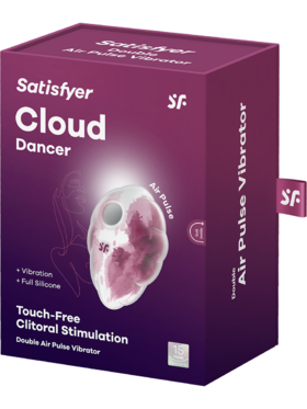 Satisfyer: Cloud Dancer, Double Air Pulse Vibrator, red/white