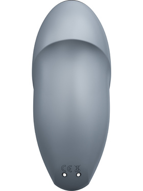 Satisfyer: Tap & Climax 1, Lay-On Vibrator, grey