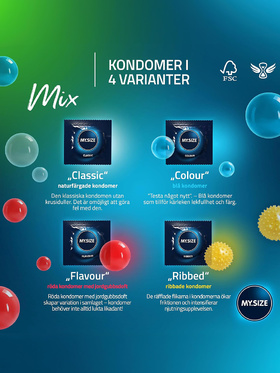 My.Size Mix: Condoms 57mm, 10-pack