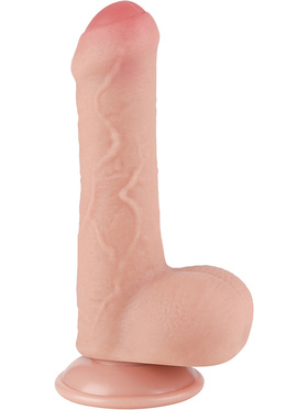 LoveToy: Sliding-Skin Dildo, 18 cm, light