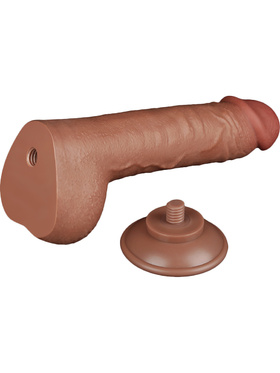 LoveToy: Sliding-Skin Dildo, 24 cm, brown