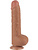 LoveToy: Sliding-Skin Dildo, 24 cm, brown