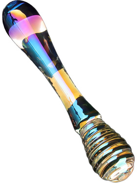 LoveToy: Twilight Gleam Glass Dildo, Twin Pleasures 