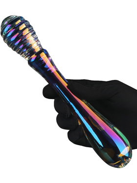 LoveToy: Twilight Gleam Glass Dildo, Twin Pleasures 