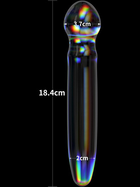 LoveToy: Twilight Gleam Glass Dildo, Prism Glass