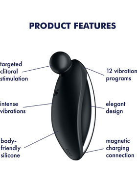 Satisfyer: Spot On 2, Lay-on Vibrator, black