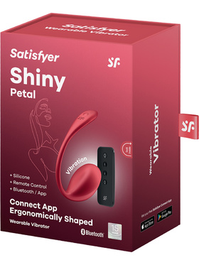 Satisfyer Connect: Shiny Petal, Wearable Vibrator, red