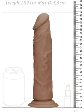 RealRock Skin: Realistic Dildo, 27 cm, brown 