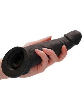 RealRock Skin: Penis Extender with Rings, 21 cm, black