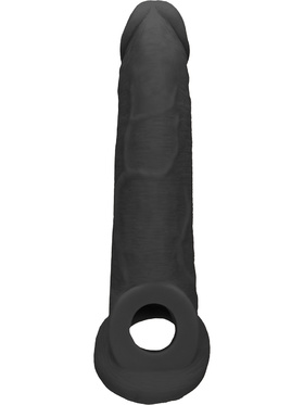 RealRock Skin: Penis Extender with Rings, 22 cm, black