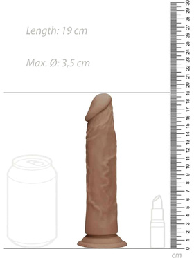 RealRock Skin: Realistic Dildo, 19 cm, brown