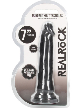 RealRock Skin: Realistic Dildo, 19 cm, black