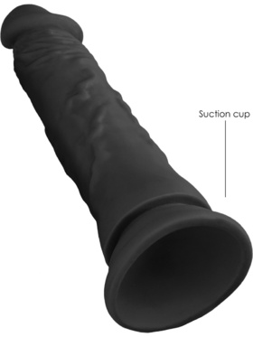 RealRock Skin: Realistic Dildo, 19 cm, black