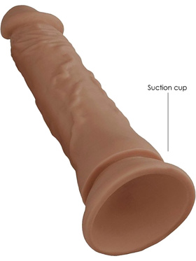 RealRock Skin: Realistic Dildo, 21.5 cm, brown