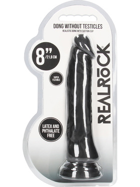 RealRock Skin: Realistic Dildo, 21.5 cm, black