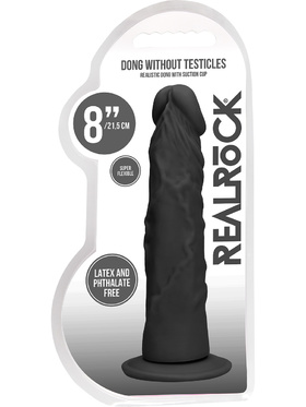 RealRock Skin: Realistic Dildo, 21.5 cm, black