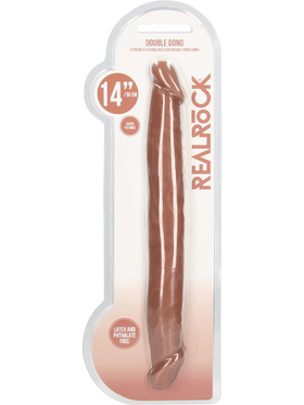 RealRock Skin: Double Dong, 36 cm, brown