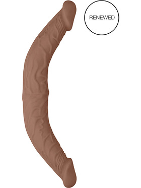 RealRock Skin: Double Dong, 36 cm, brown